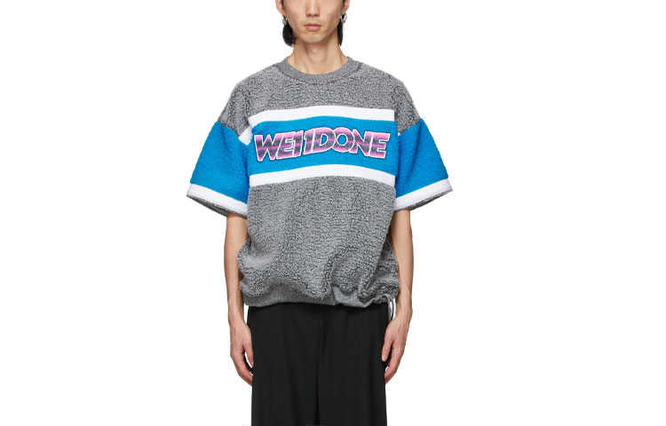 

Футболка унисекс синяя WE11DONE