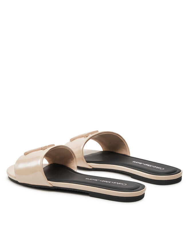 Шлепанцы Calvin Klein Jeans Flat Sandal Slide Mg Met YW0YW01348 Beis, бежевый — фото 3