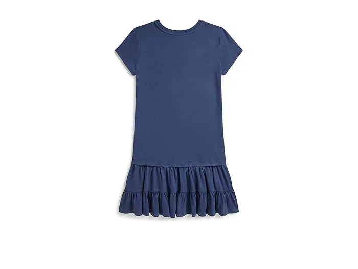 Платье хлопковое Polo Bear Tiered Cotton Jersey Dress Polo Ralph Lauren Kids, Old Royal — фото 2