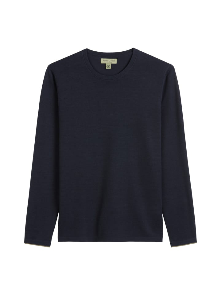 

Рубашка из тонкой трикотажной ткани из коллекции DFB Travel в цвете Deep Night Blue Marc O'Polo