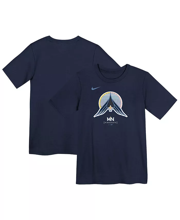 

Футболка Preschool Navy Minnesota Twins 2024 City Connect с крупным логотипом Nike