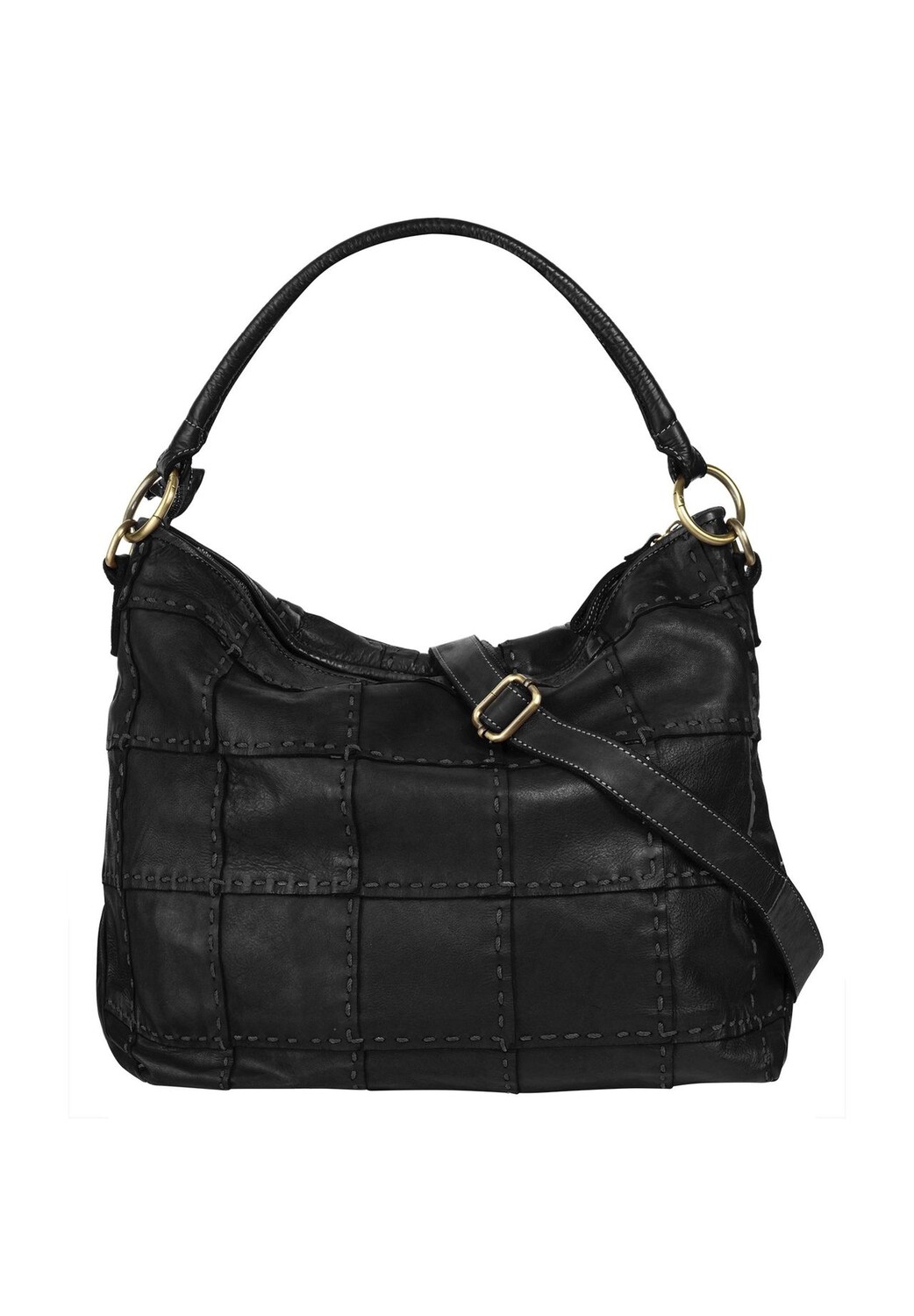 

Шопер, натуральная кожа, сделано в Италии Samantha Look, черный