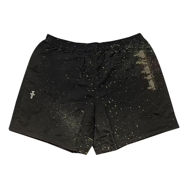 

Шорты cactus jack splatter shorts 'black' Travis Scott, черный