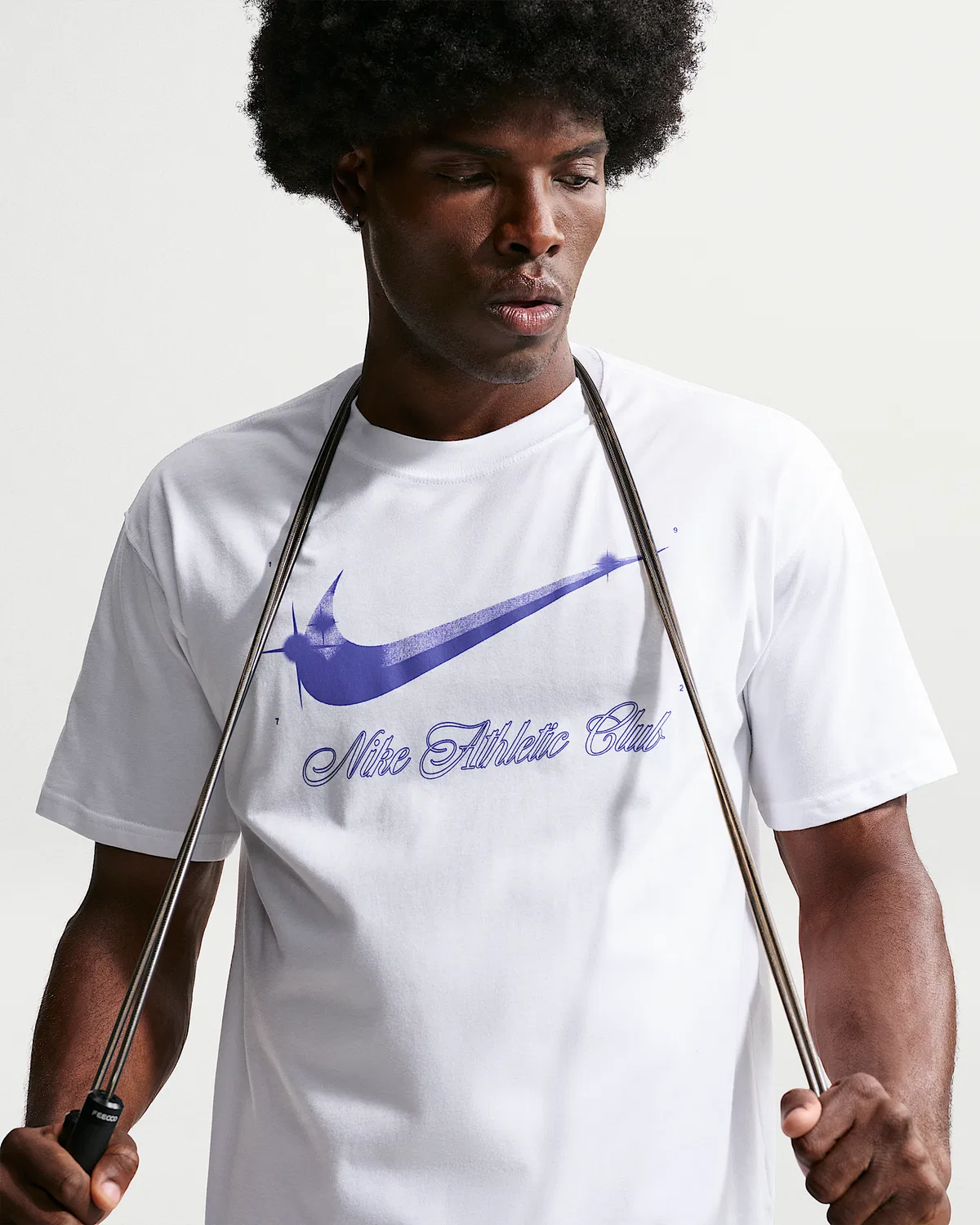 Мужская футболка N.A.C. Nike, White/Persian Violet — фото 3