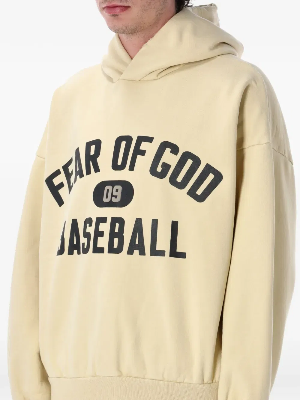 09 классическая толстовка с логотипом Fear Of God, нейтральный — фото 3