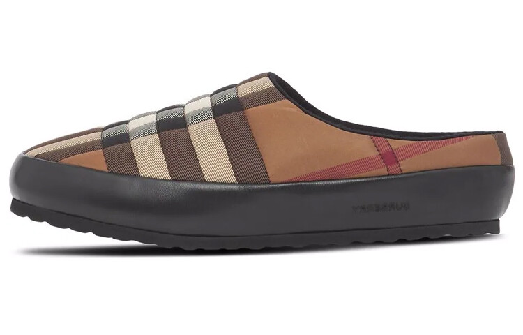 Burberry Northaven Тапочки в винтажную клетку Березово-коричневые