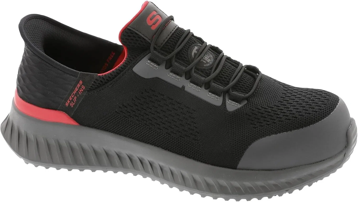Мужские слипоны Skechers Hands Free Tilido Fletchit Comp Toebau, Black — фото 2
