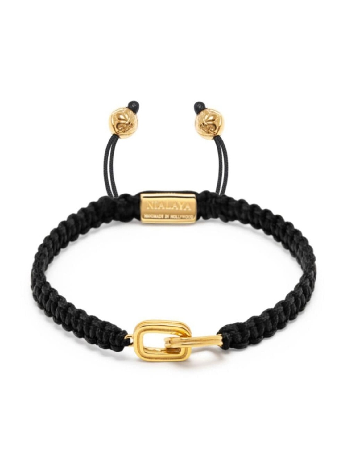 

Плетеный браслет Nialaya Jewelry, черный
