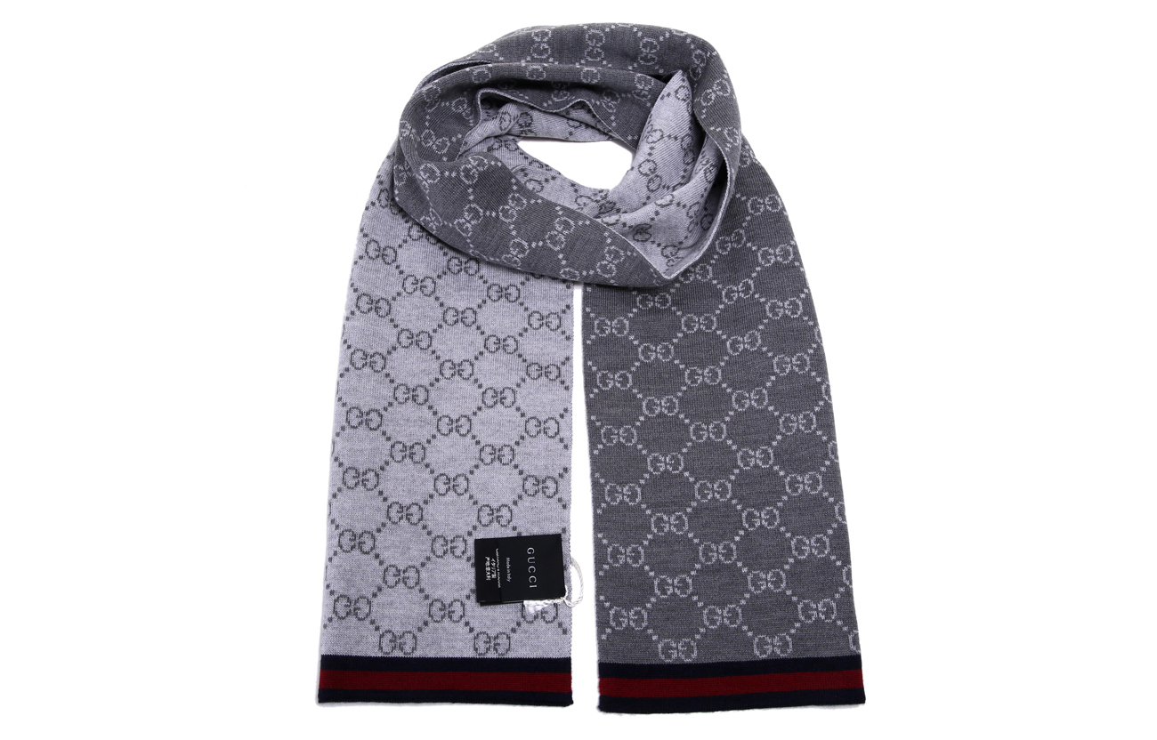 Шарф с логотипом GG GUCCI — фото 2