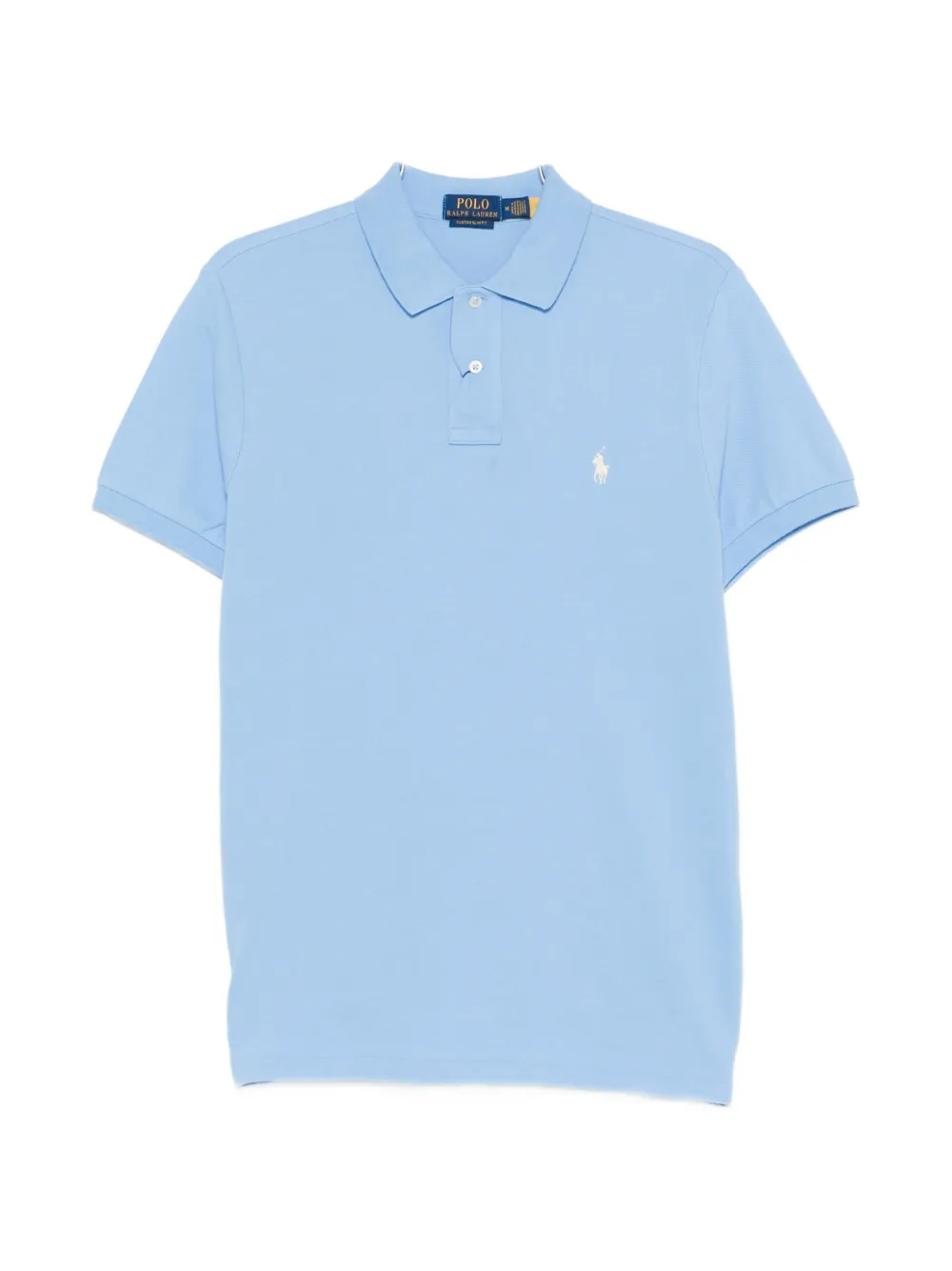 Поло из пике с короткими рукавами Polo Ralph Lauren, синий
