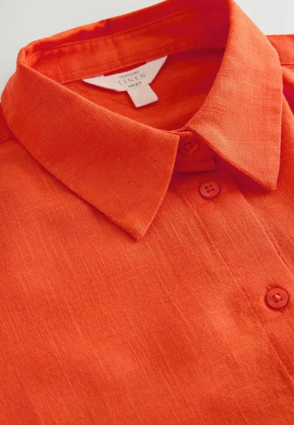 Блуза Next, Button down blouse, оранжевый — фото 2