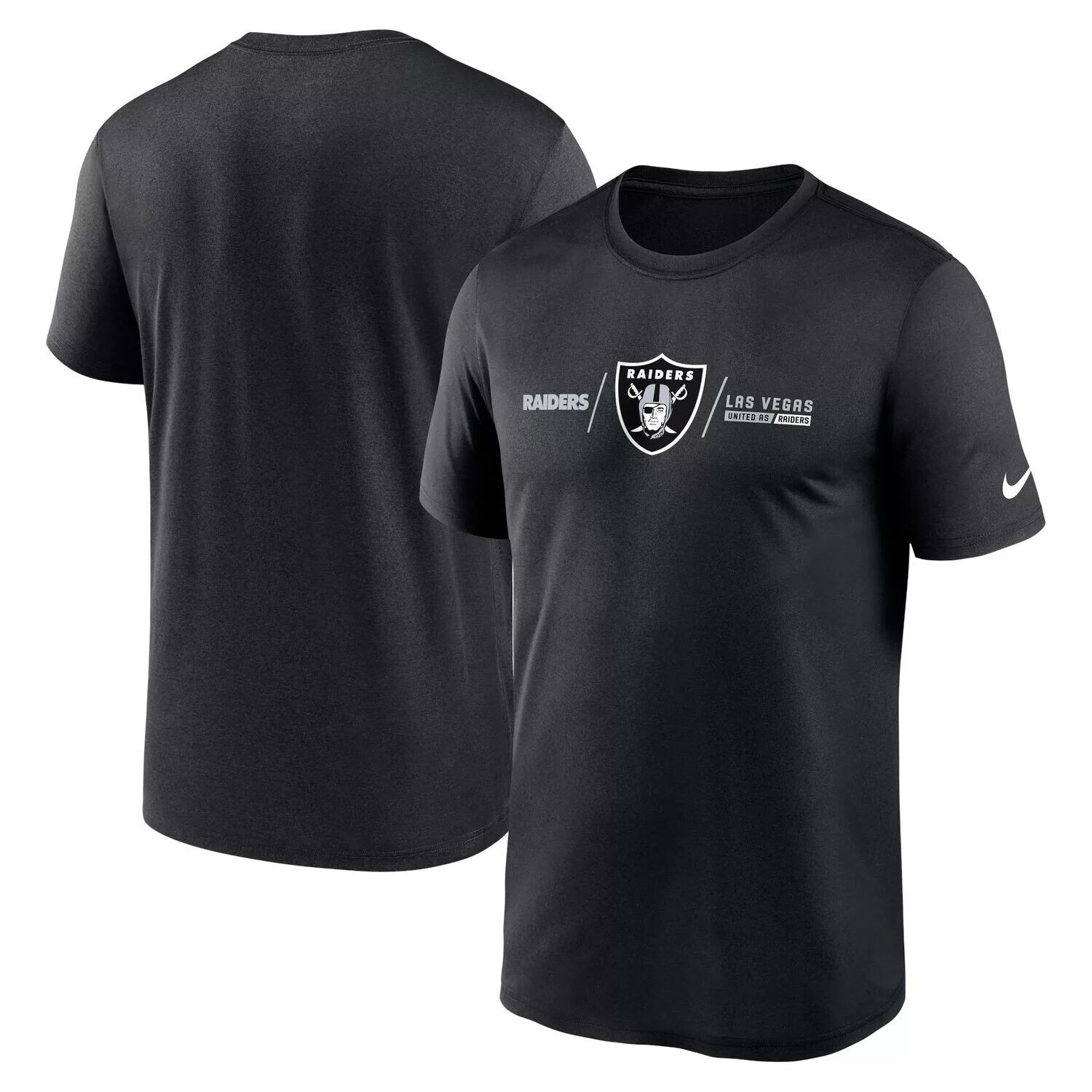 

Мужская черная футболка Las Vegas Raiders Horizontal Lockup Legend Performance Nike, Черный, Мужская черная футболка Las Vegas Raiders Horizontal Lockup Legend Performance Nike