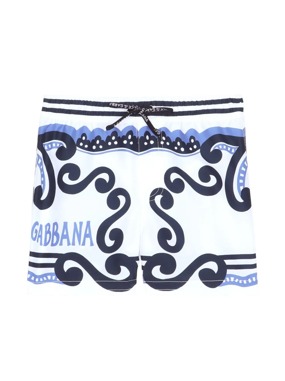

Плавки-шорты с логотипом Dolce & Gabbana Kids, белый