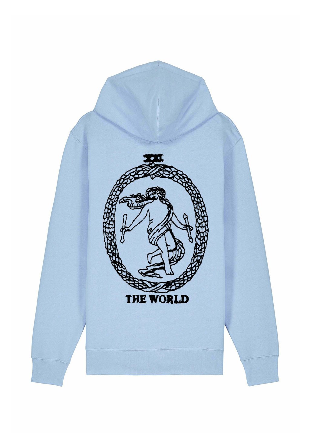

Толстовка на молнии THE WORLD BACK EMBROIDERY Mira Paris, синий