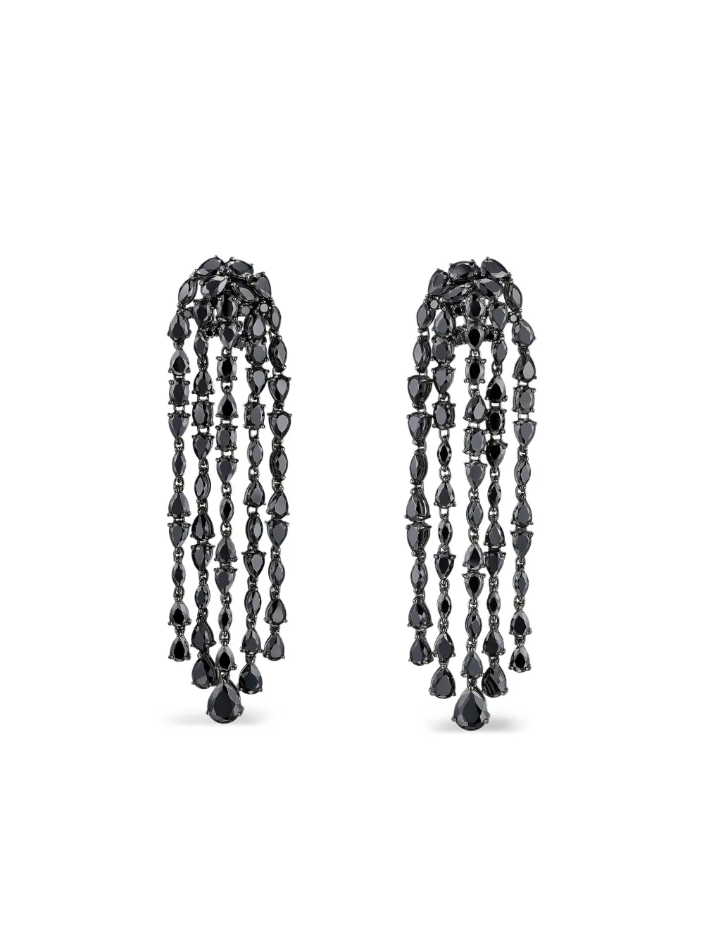 

Серьги Cascade из белого золота 18 карат с бриллиантами Anabela Chan, черный
