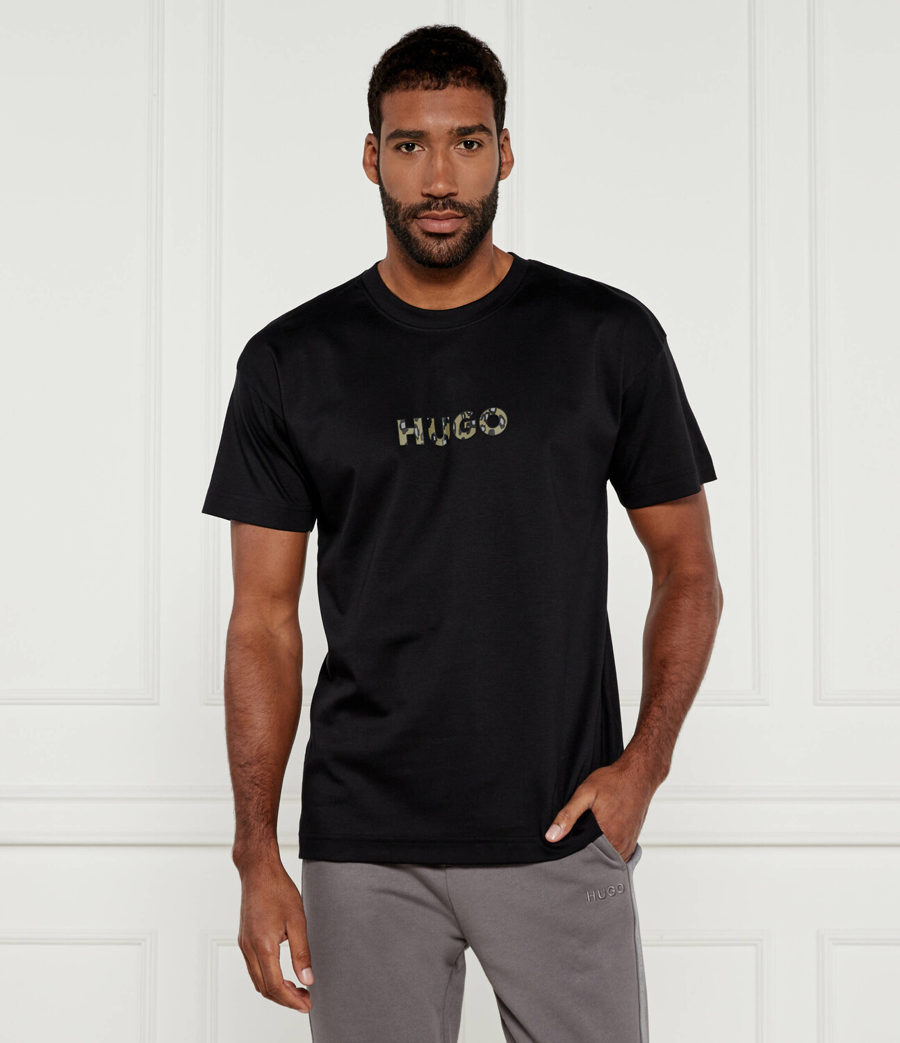 

Футболка Hugo Bodywear Digital Animal Relaxed fit, черный