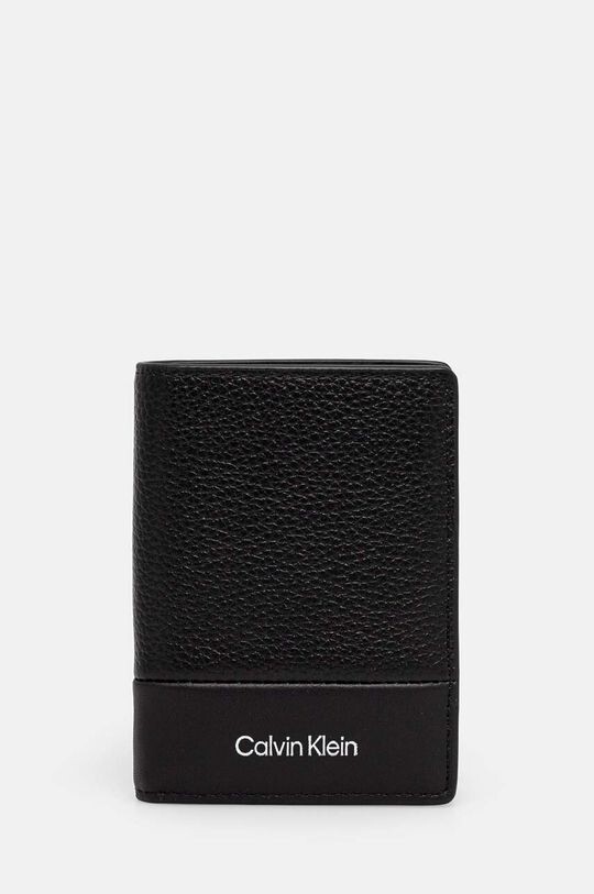 

Кожаный кошелек Calvin Klein, черный