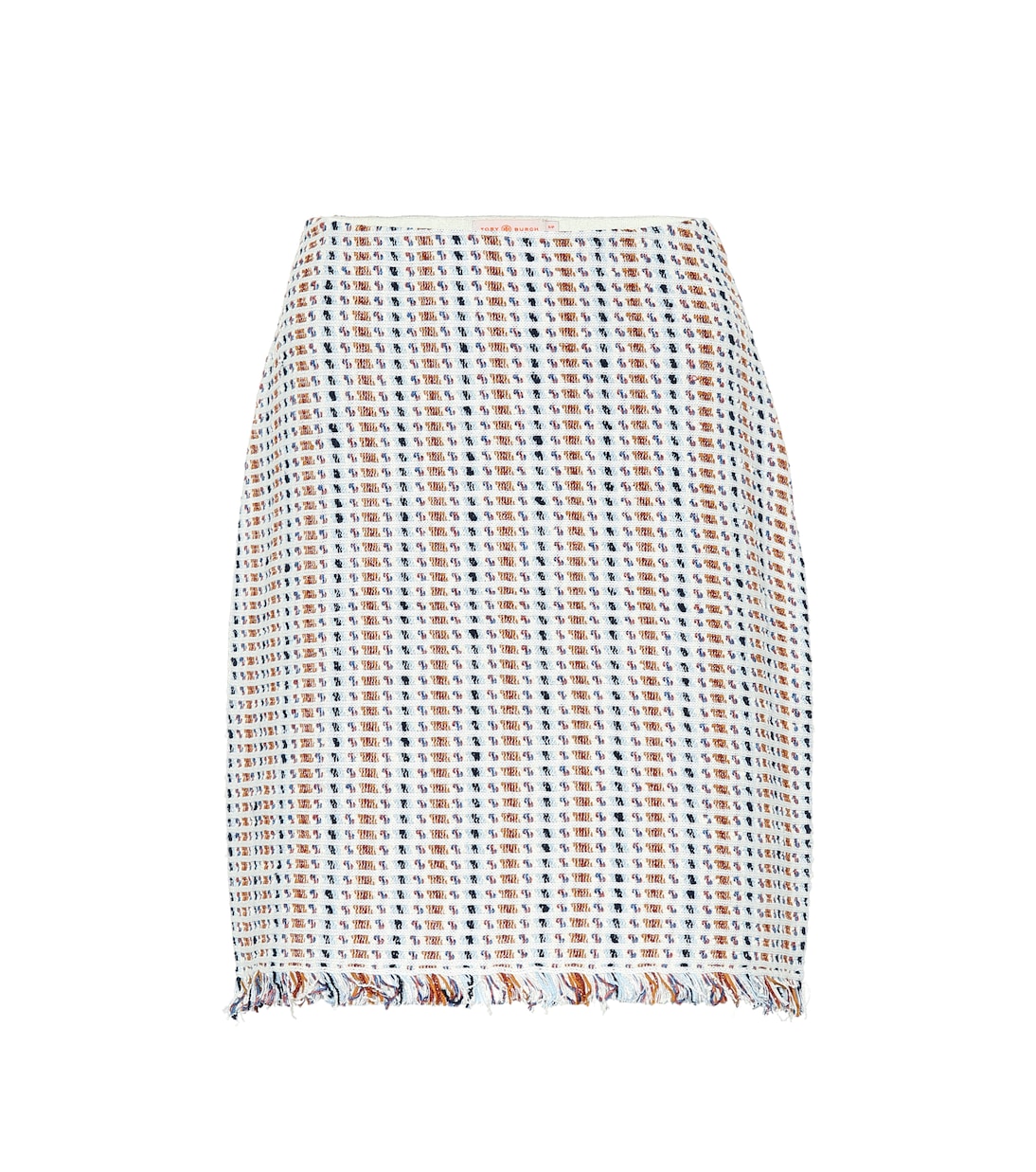 

Юбка Hollis из смеси льна и хлопка Tory Burch, New Ivory