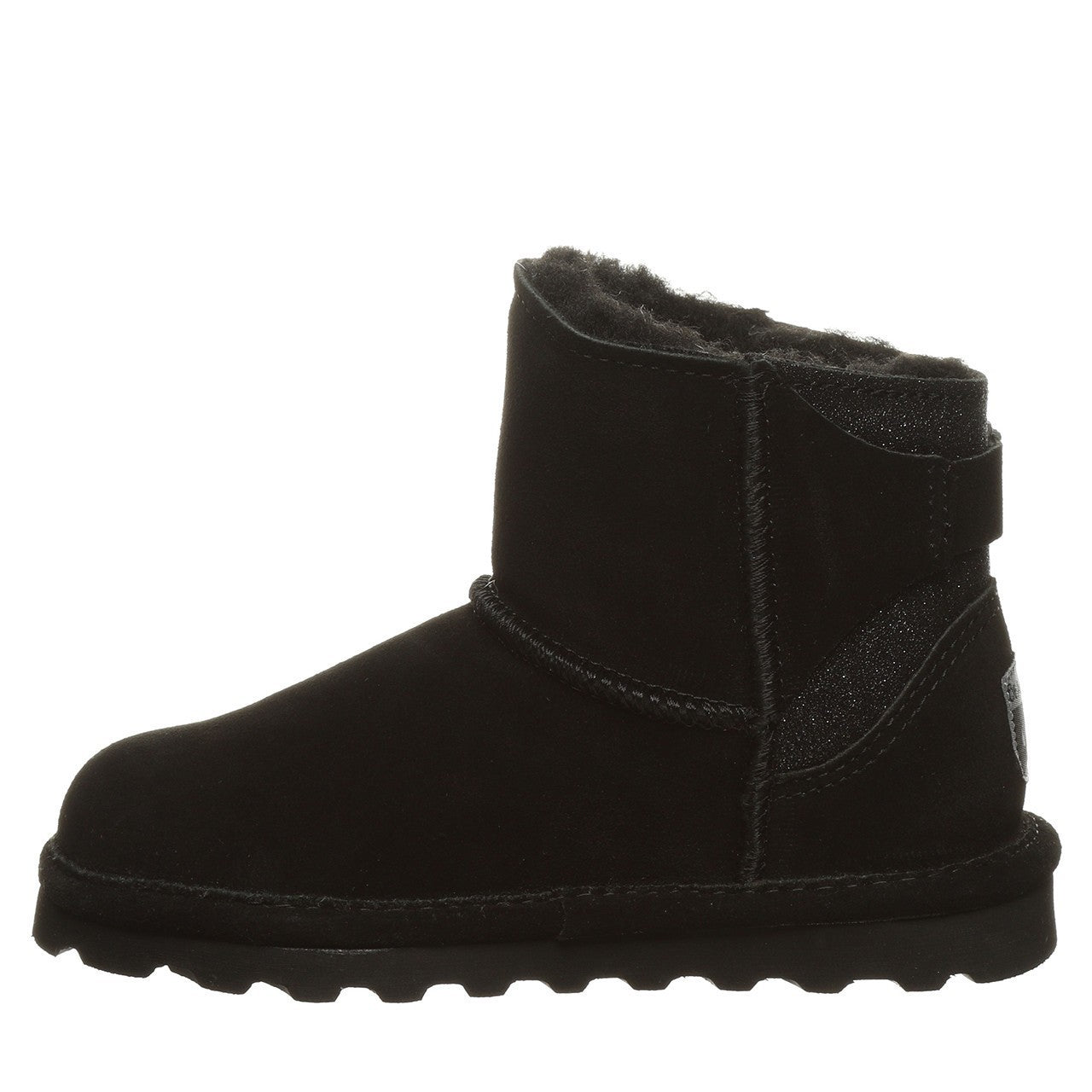 Ботинки Bearpaw Betty женские черные замшевые с круглым носком на шерстяной подкладке — фото 3