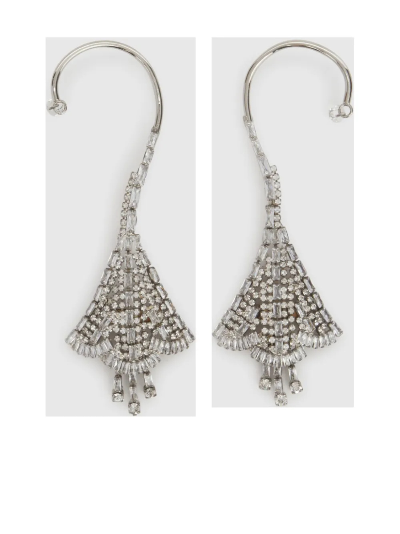 

Кафф Ermanno Scervino, украшенный кристаллами, серебристый