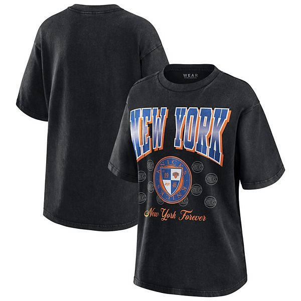 

Женская черная футболка oversize new york knicks Wear By Erin Andrews, Черный, Женская черная футболка oversize new york knicks Wear By Erin Andrews