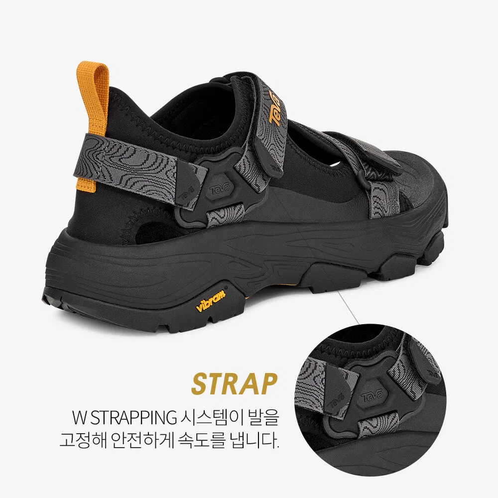 Мужские чёрные сандалии Grandview Max с подошвой Vibram от Teva — фото 4