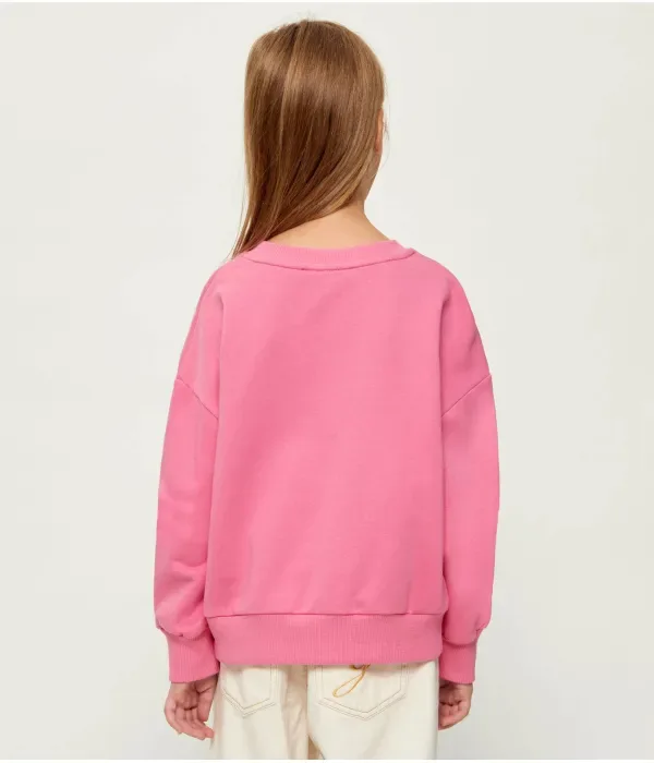 Толстовка loose fit Patrizia Pepe, розовый — фото 3