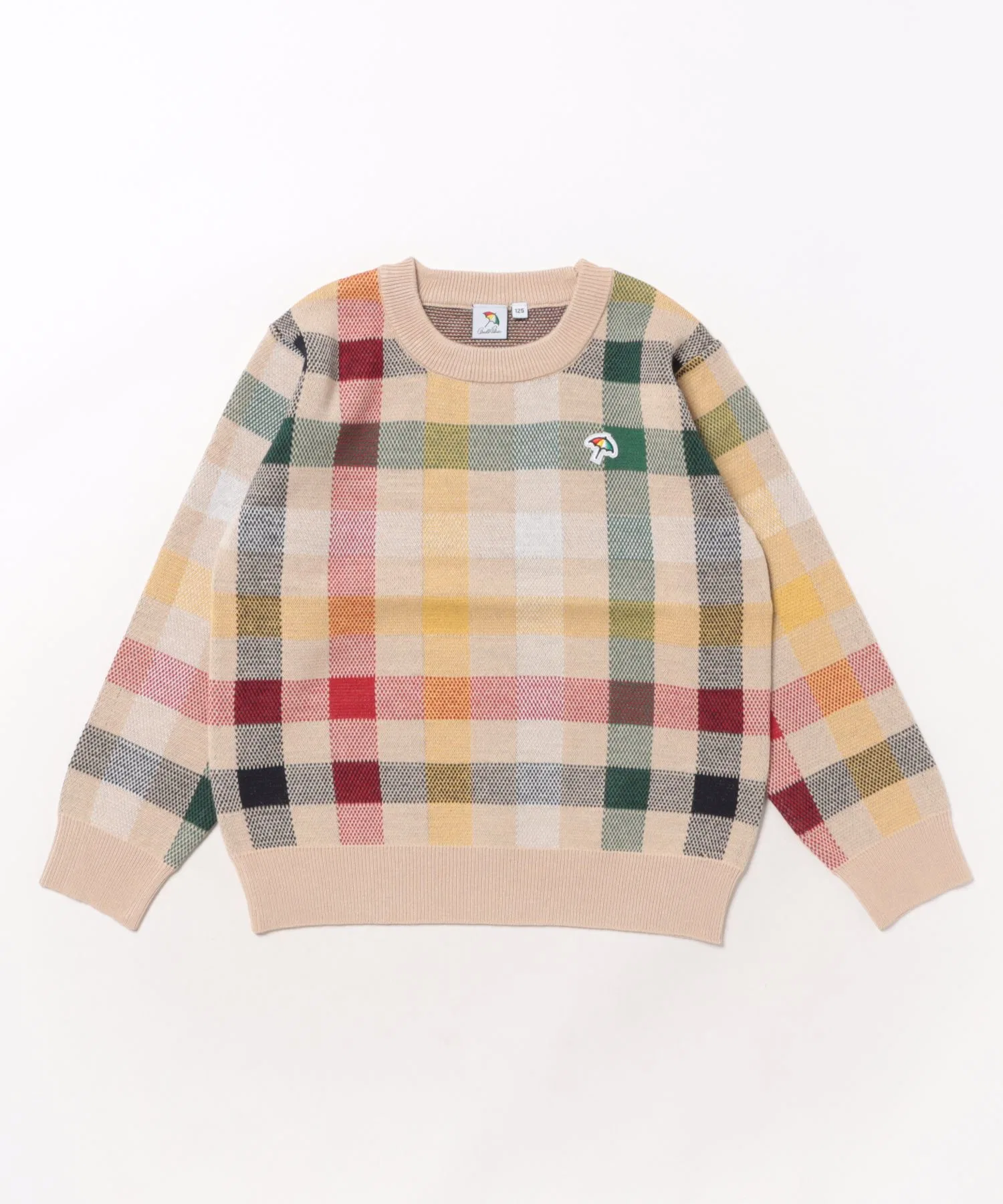 Вязаный пуловер Palmer Check Jacquard