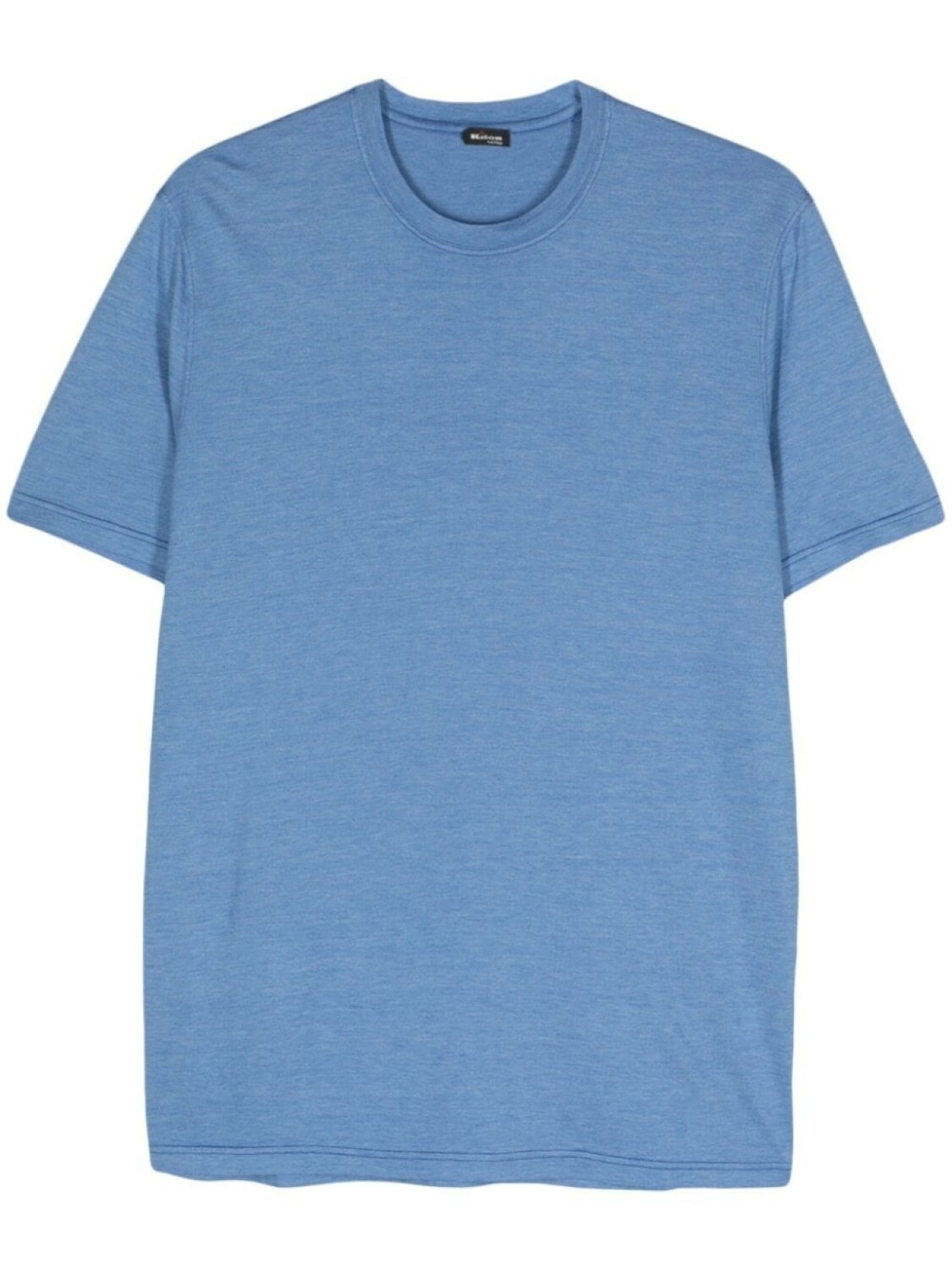 

Kiton меланжевая футболка с круглым вырезом, синий