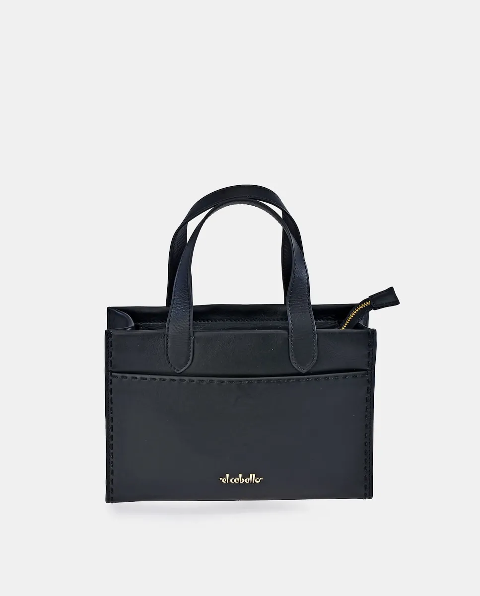 

Сумка через плечо из кожи наппа El Caballo, черный