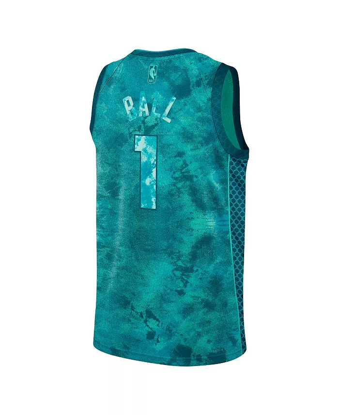 Мужская и женская баскетбольная майка Charlotte Hornets Select Series Swingman цвета мяты с именем LaMelo Ball Nike — фото 4