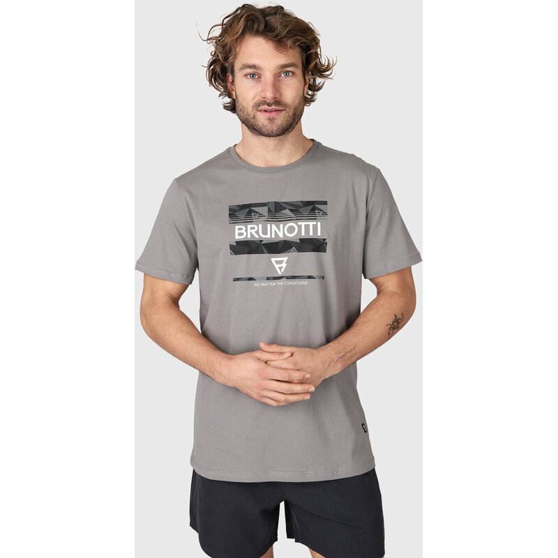 

Футболка мужская фанблок Brunotti, цвет mouse