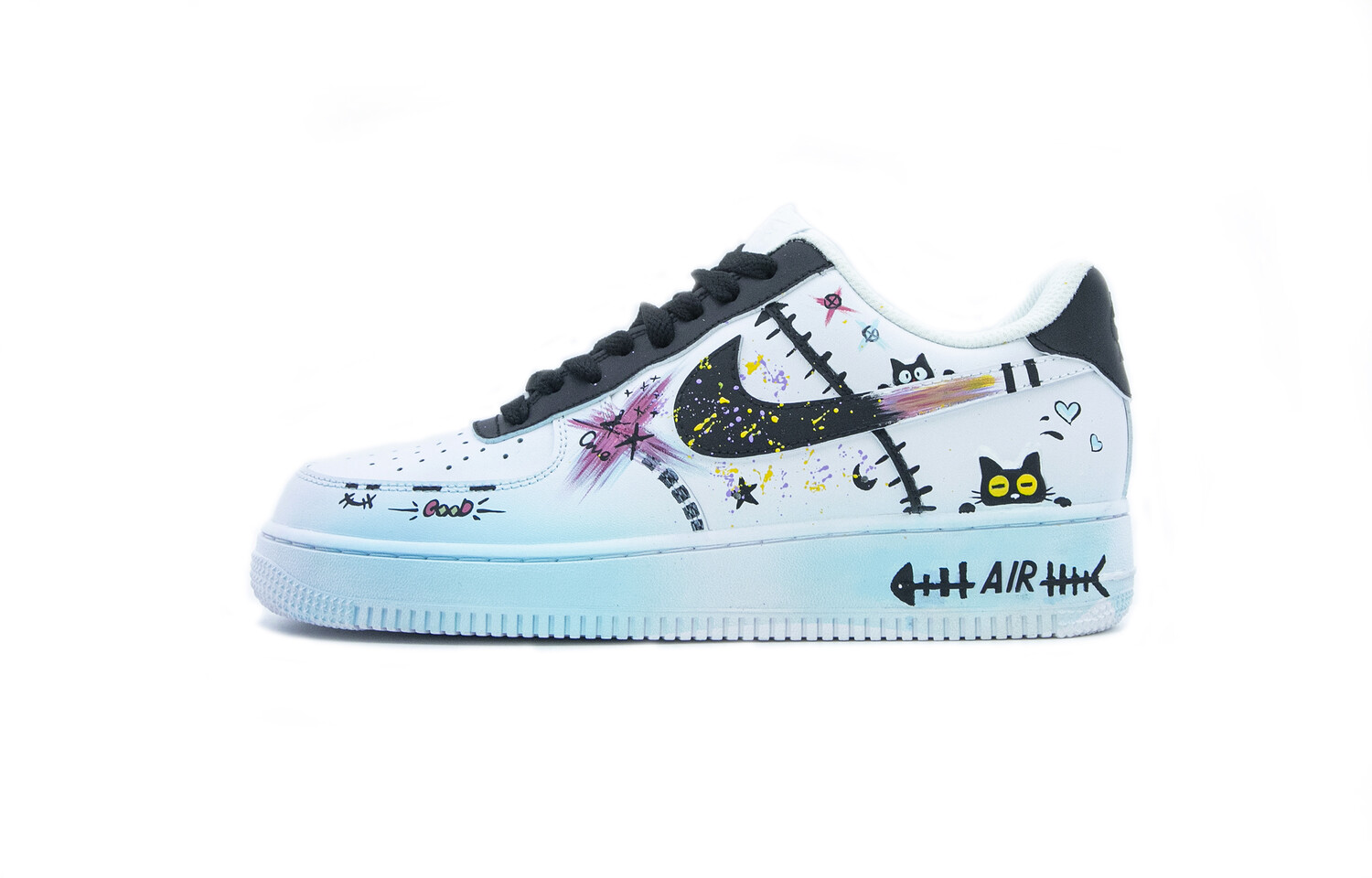 

Женские кроссовки для скейтбординга Nike Air Force 1, The cat's heart is budding