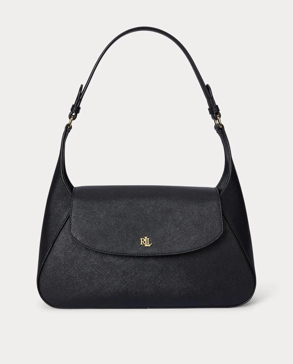 

Средняя женская кожаная сумка Schylar Lauren, черный