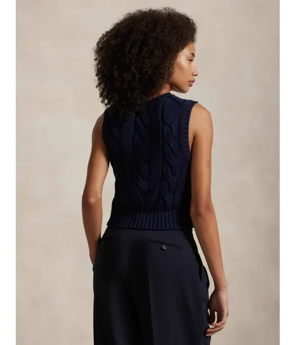 Жилет regular fit Polo Ralph Lauren, темно-синий — фото 3