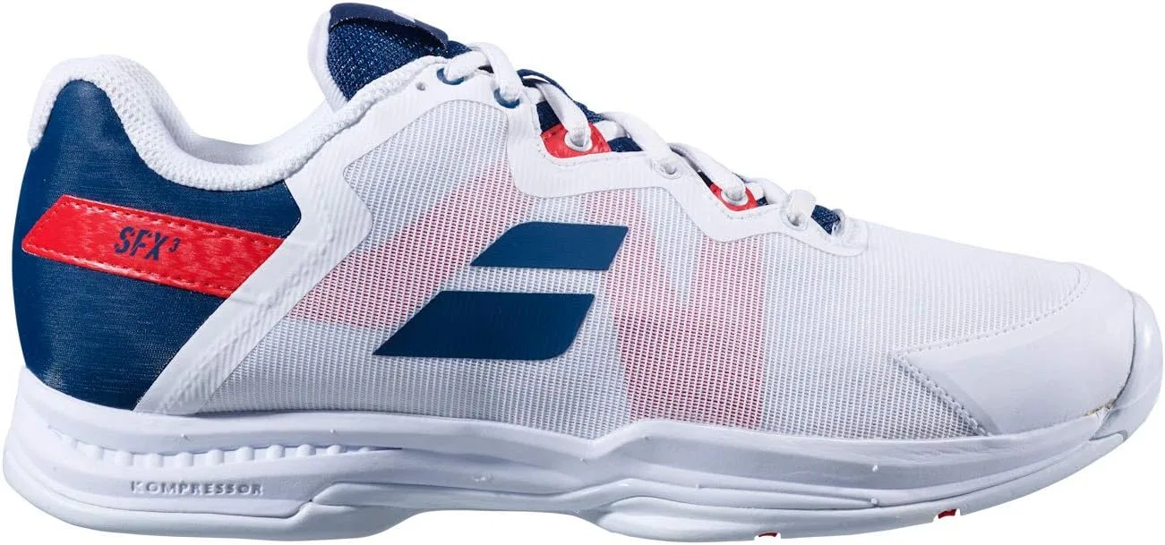 Мужские теннисные кроссовки Babolat SFX3 All Court, White Estate Blue — фото 2