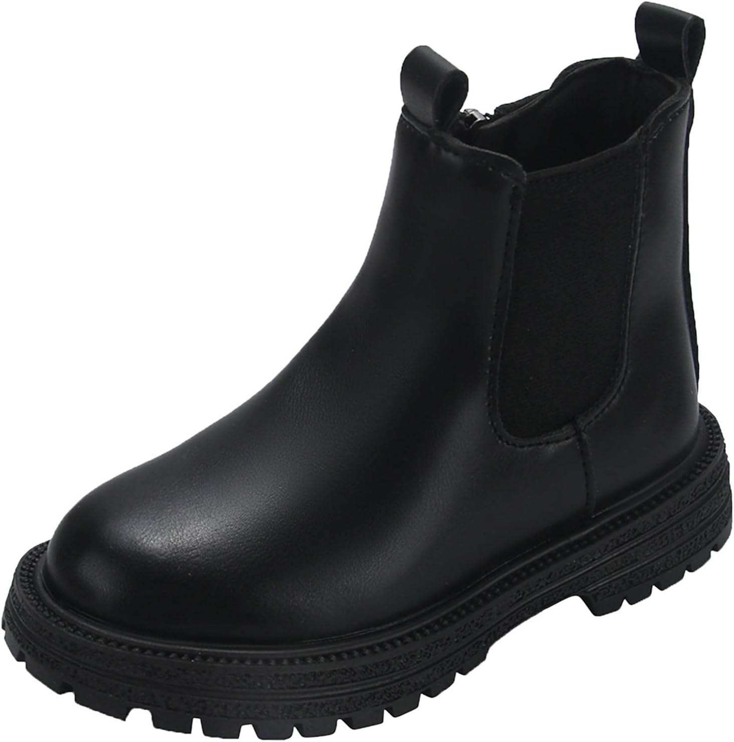 

Короткие ботинки для девочек на шнуровке с бантом, боковой молнией, низким каблуком, для улицы, теплые, водонепроницаемые, тактические ботинки с молнией JEUROT, Black