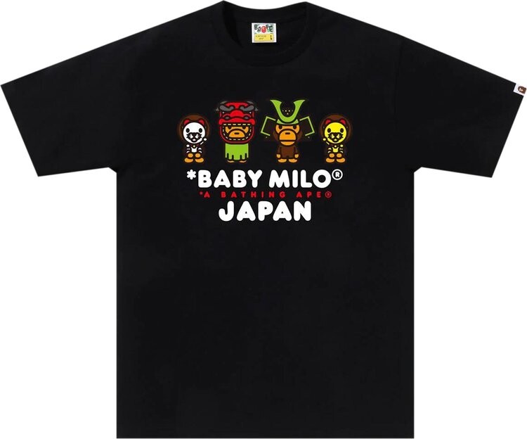 

Футболка BAPE Baby Milo Japan 'Black', черный