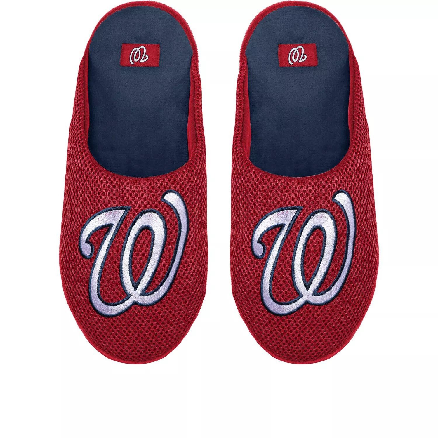 

Мужские слиперы с цветными блоками и большим логотипом FOCO Washington Nationals