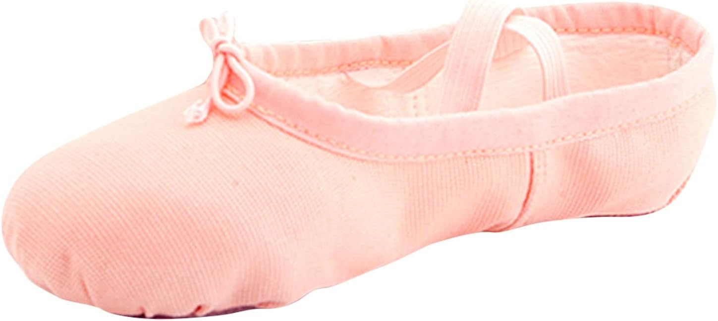 

Балетные тапочки для девочек малышей из холста, балетки без шнурков для мальчиков, мягкая подошва для занятий танцами Generic, Pk1