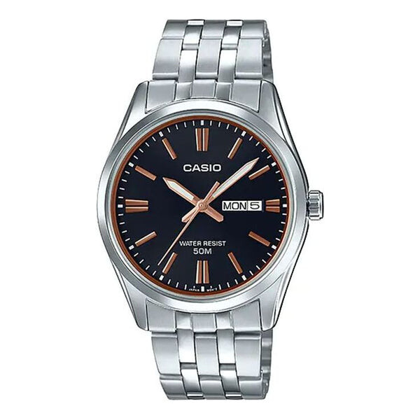 

Часы Men's CASIO 50m waterproof quartz 44.3*38*9.7mm Stainless Steel Strap Black Mens, черный