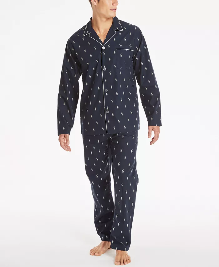 Мужская пижамная рубашка All Over Polo Player Polo Ralph Lauren, мультиколор — фото 3