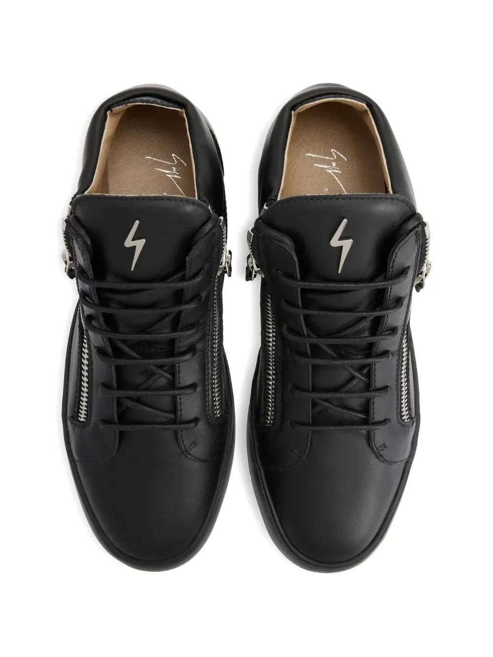 Кеды Kriss с боковыми молниями Giuseppe Zanotti, черный — фото 4