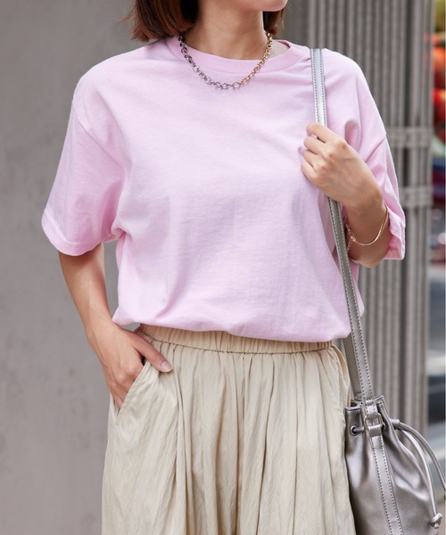 

Футболка с коротким рукавом оверсайз, из ультрахлопка (стандартная американская ткань, 170 г) GILDAN GL2000 MURS, светло-розовый