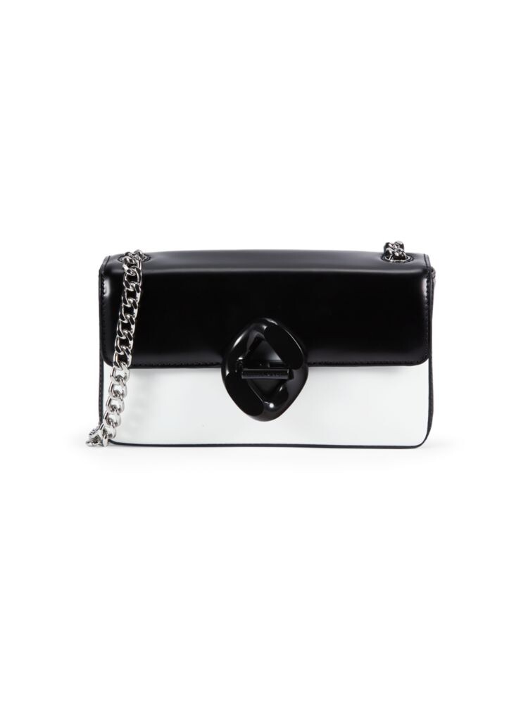 

Маленькая кожаная сумка через плечо Rebecca Minkoff, цвет Black Optic, Черный, Маленькая кожаная сумка через плечо Rebecca Minkoff, цвет Black Optic