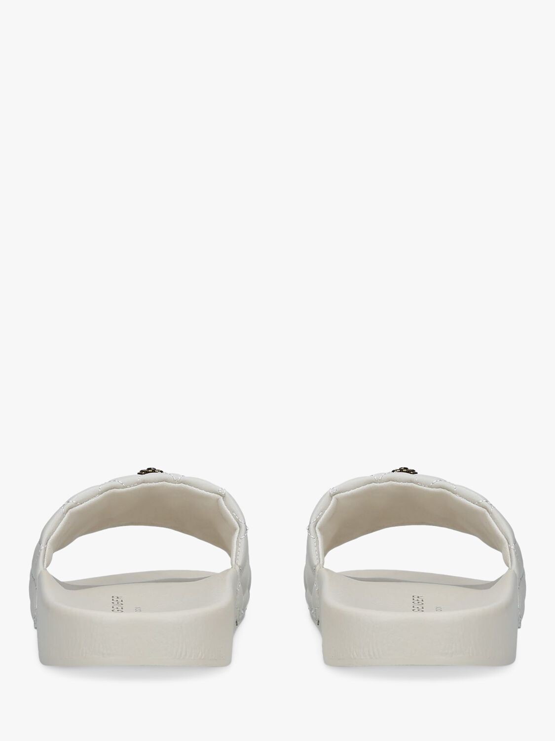 Kurt Geiger London Meena Eagle Стеганые шлепанцы, натуральная замазка — фото 2