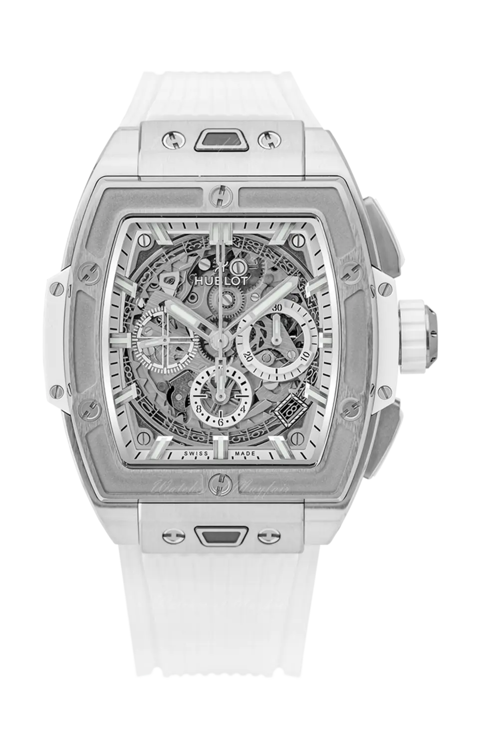 

Часы spirit of big bang titanium white 42 мм Hublot