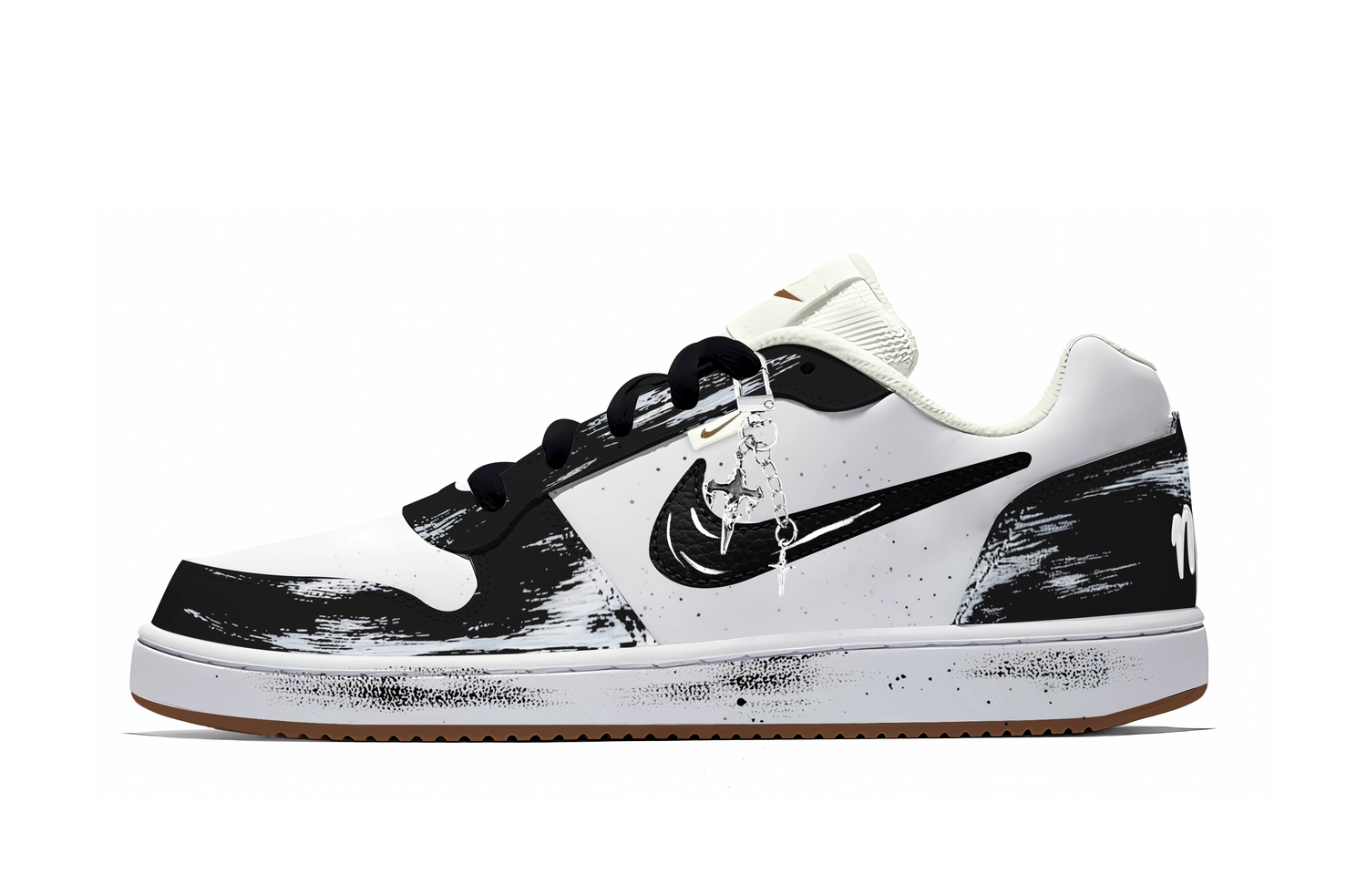 

Nike Мужские низкие кроссовки для скейтбординга EBERNON Storm устойчивые к истиранию, легкие и дышащие, черно-белые