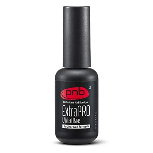 Каучуковая база для гель-лака ExtraPRO Rubber Base Gel Clear от PNB Pnb Professional Nail Boutique