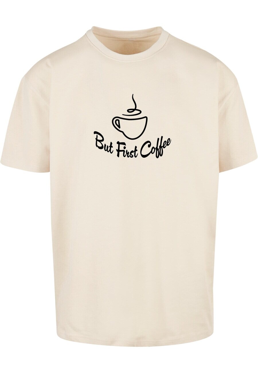 

Футболка Merchcode BUT FIRST COFFEE, песочный